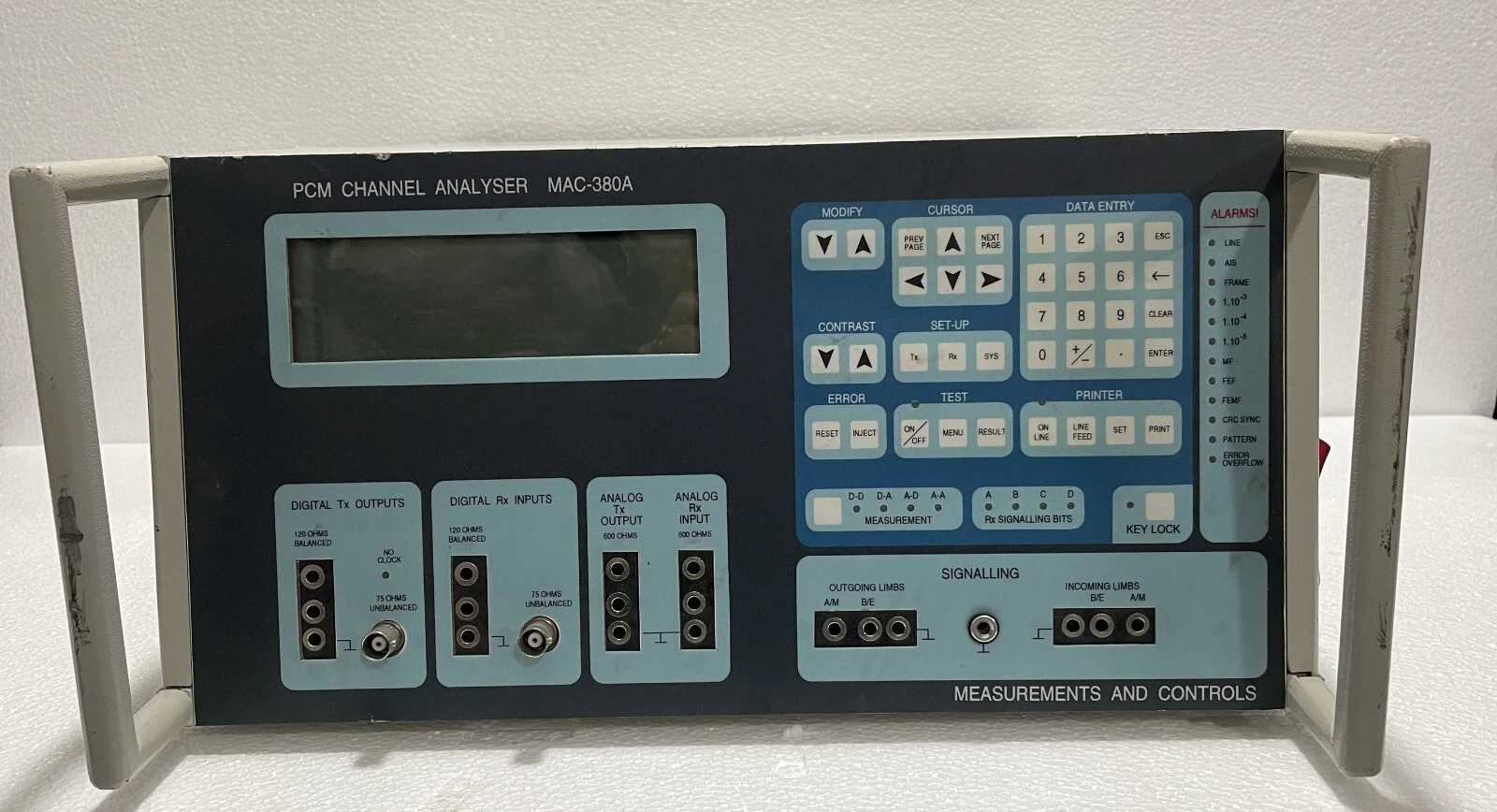Measurements And Control PCM Channel Analyser MCA-380A / MCA 380A